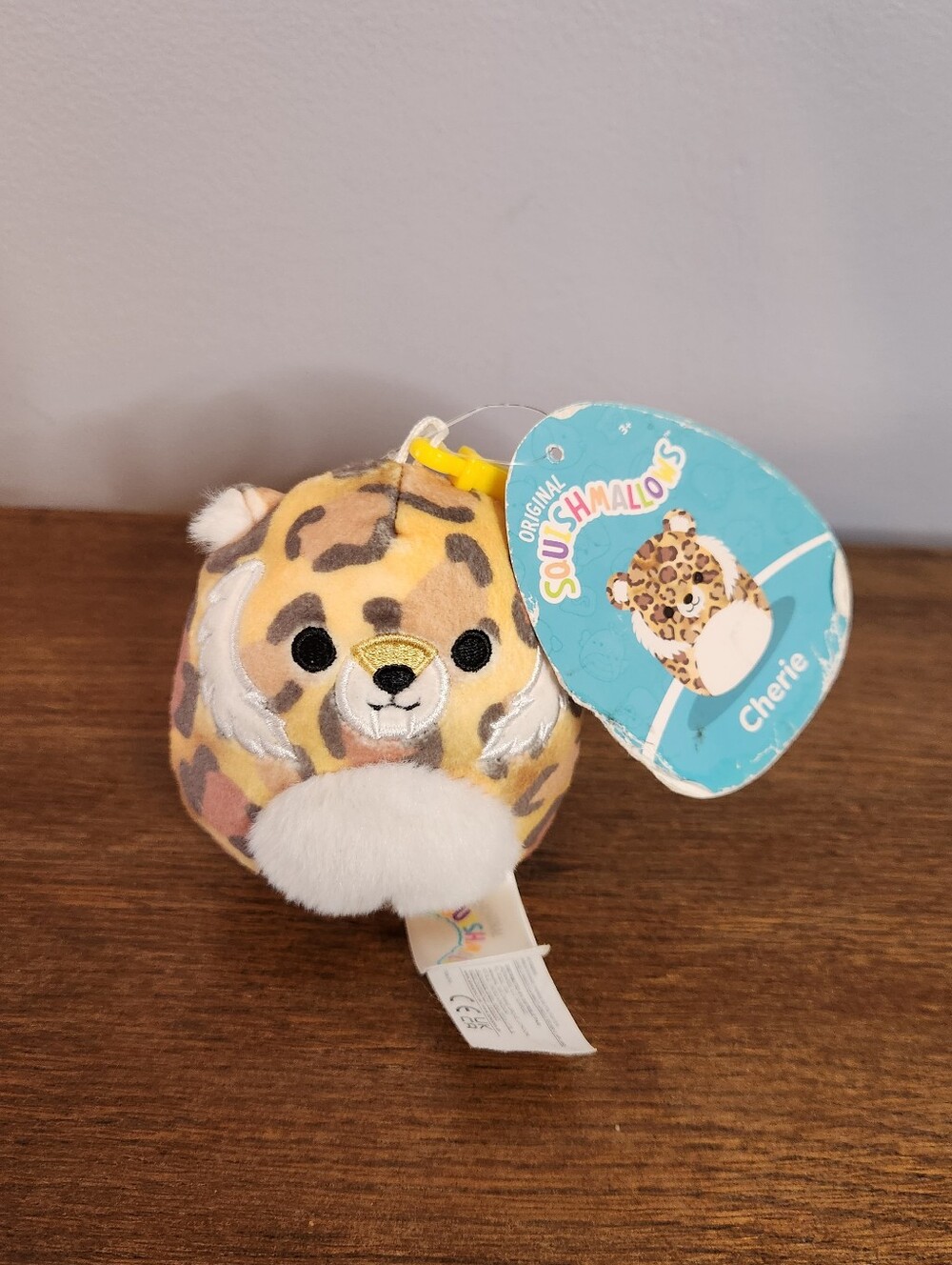 Original Squishmallows Cherie The Saber Tooth Tiger 3.5in Keychain Clip